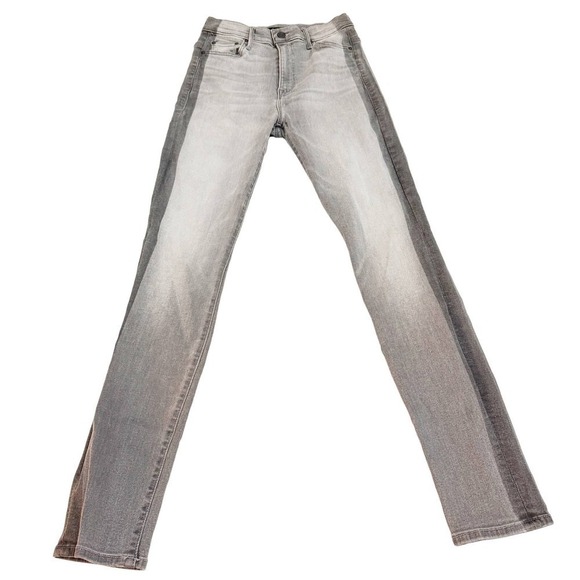 Mother The Swooner Supermoon Stripe Gray Skinny Jeans Size 25 - Picture 9 of 9